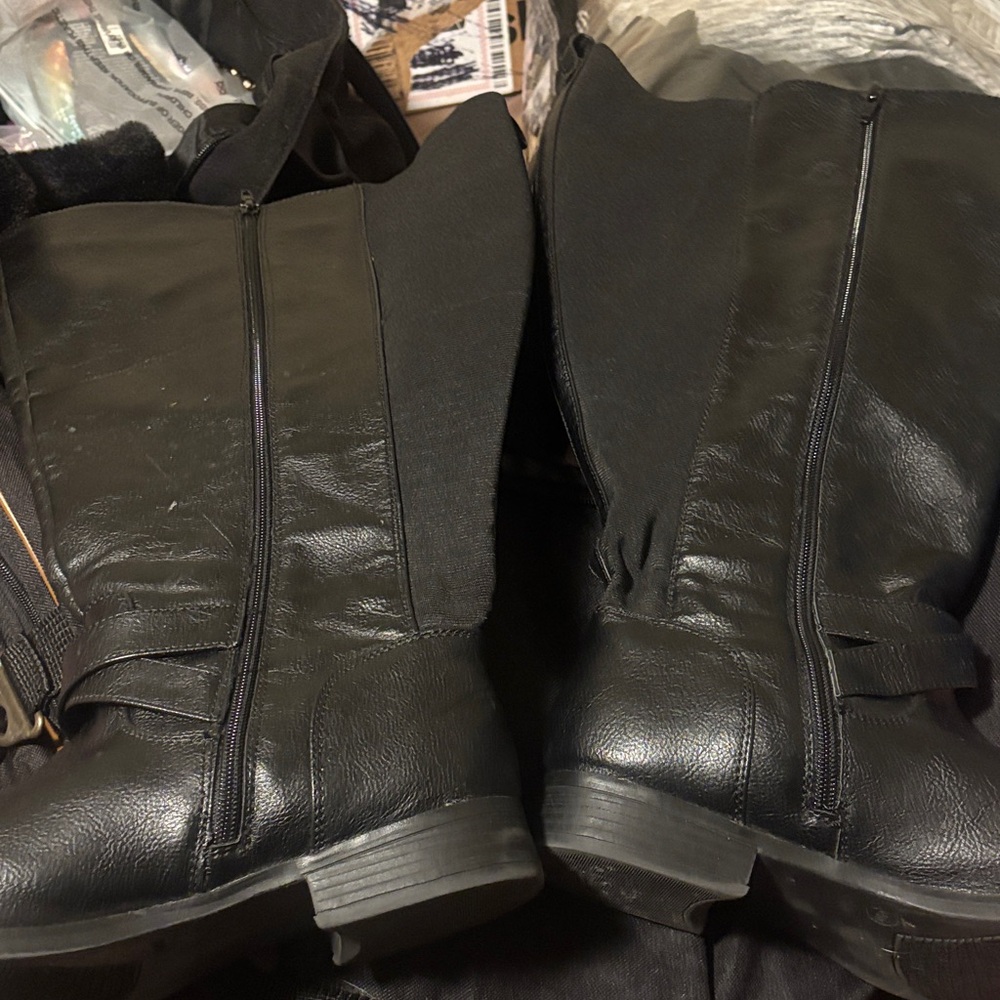 Black Leather Boots